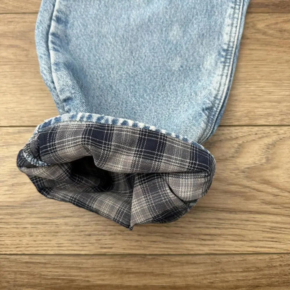 Vintage Carhartt Plaid Lined Jeans Distressed 90s Y2K - Picture 12 of 15